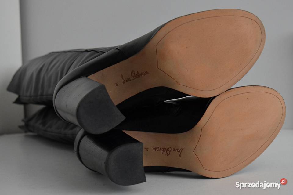 UWODZICIELSKIE muszkieterki Sam Edelman Rylan skóra Kozaki Białystok