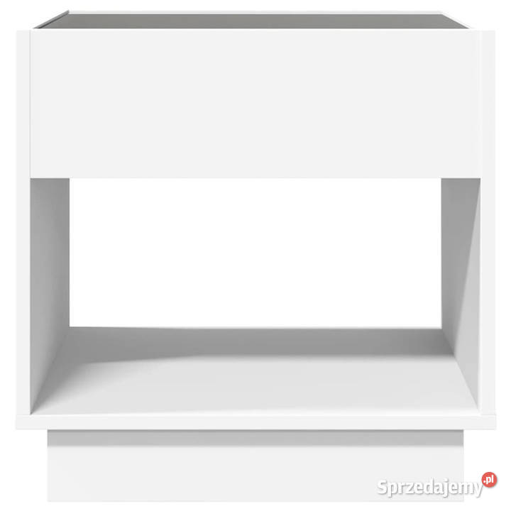 Stolik nocny z LED Infinity biały 50x50x50 Nocne sprzedam