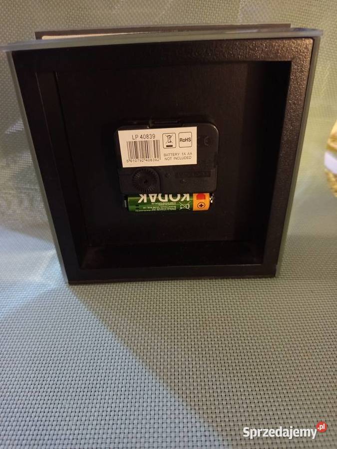 Zegar bładny firmowy LEONARDO w szklanej oprawie