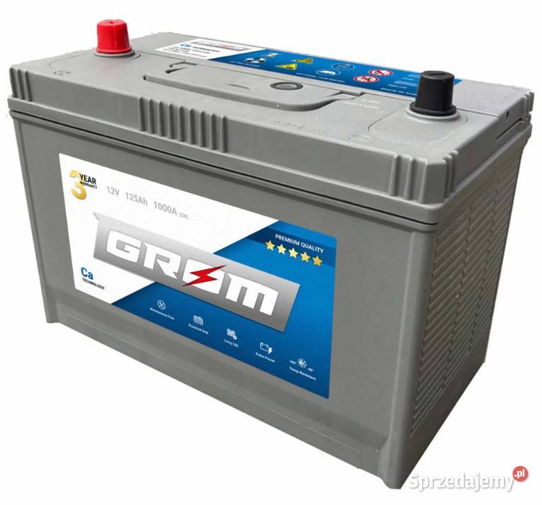 Akumulator GROM Premium 125Ah 1000A CAT DTR Starogard Gdański