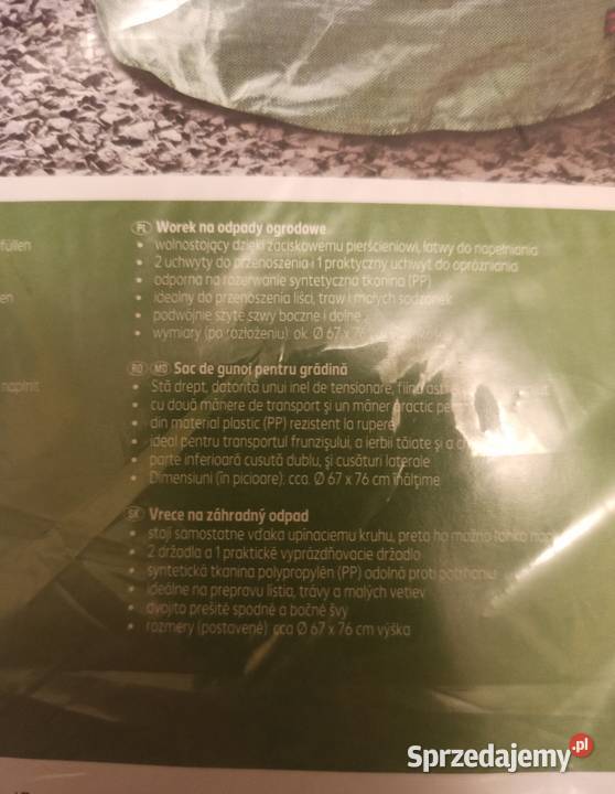 Worek na odpady ogrodowe okrągły ogromny kosz Pozostałe