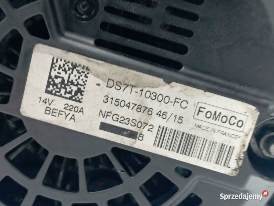 ALTERNATOR DS7T10300FC 20 TDCI Ford Galaxy Mk4 Rok produkcji 2015 sprzedam
