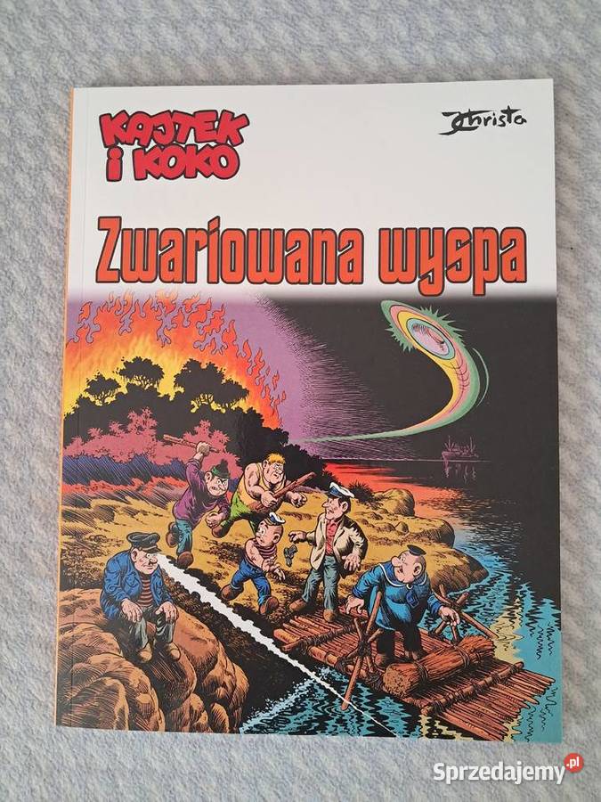Książka komiks Kajtek i Koko Zwariowana wyspa J Kraków