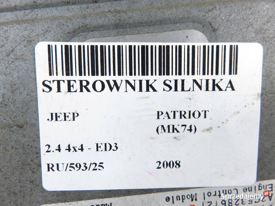STEROWNIK JEEP PATRIOT 24 P68027209AE Komputery