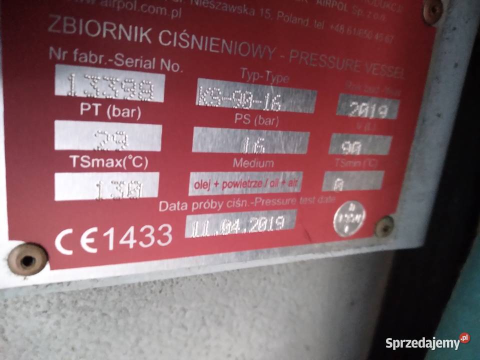 Kompresor śrubowy AIRPOL 55 kW 2019