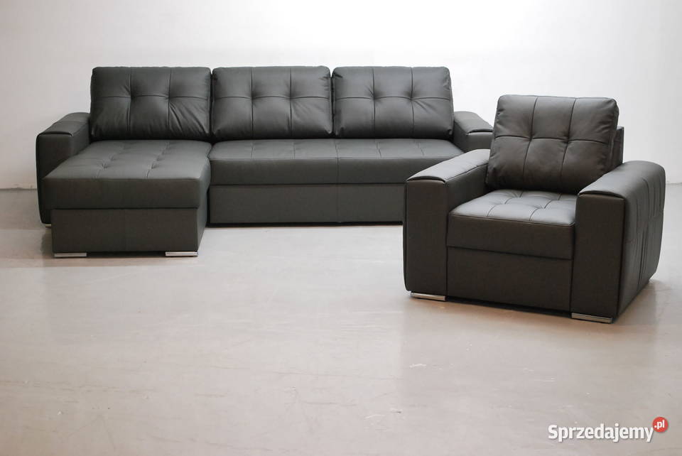 SKÓRA NATURALNa NAROŻNIK Z FSPANIAfotel 9117 skóra Poznań