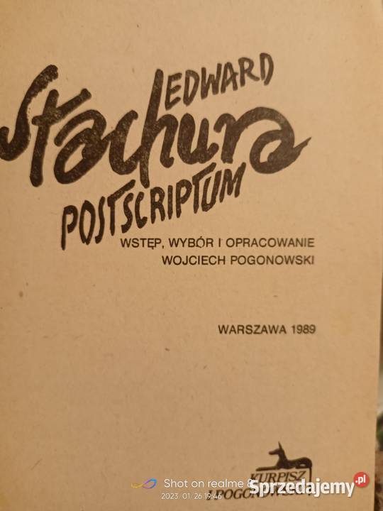 Stachura książki Postscriptum księgarnia Praga Proza i poezja Warszawa