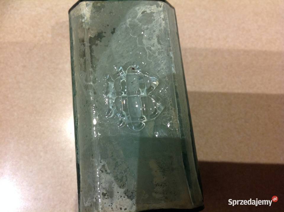 Mała Szklana Niemiecka Buteleczka Apteczna Nowa Sól