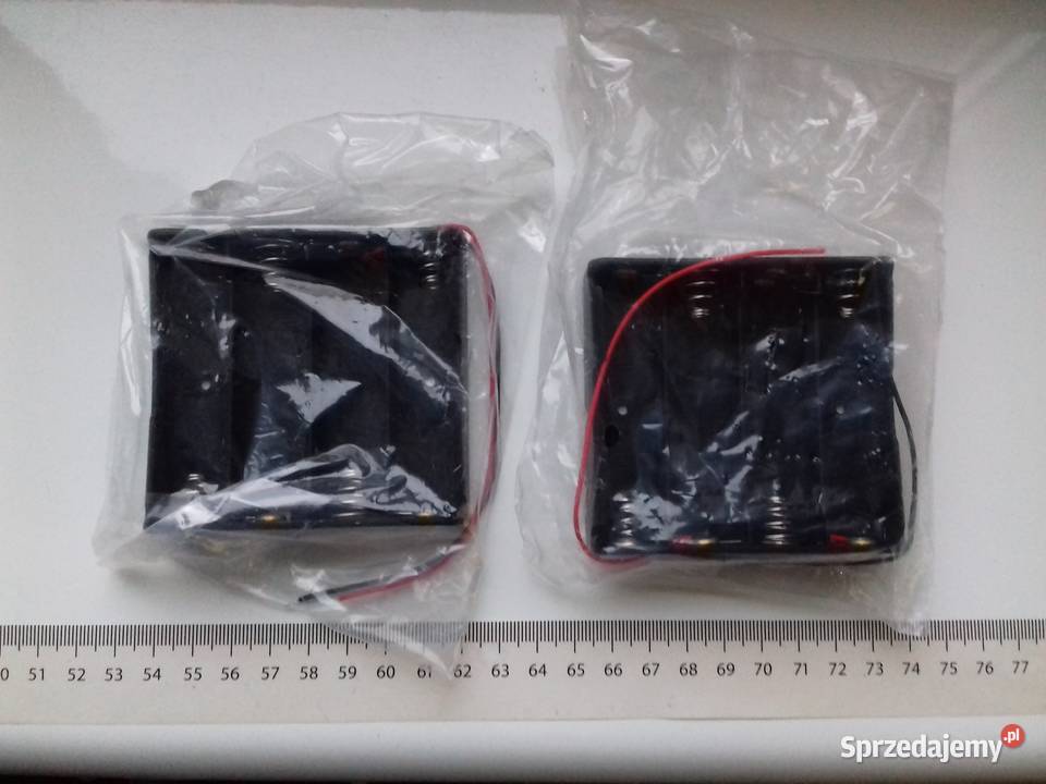 Koszyk na akumulatory 4x18650 z kablami Bydgoszcz