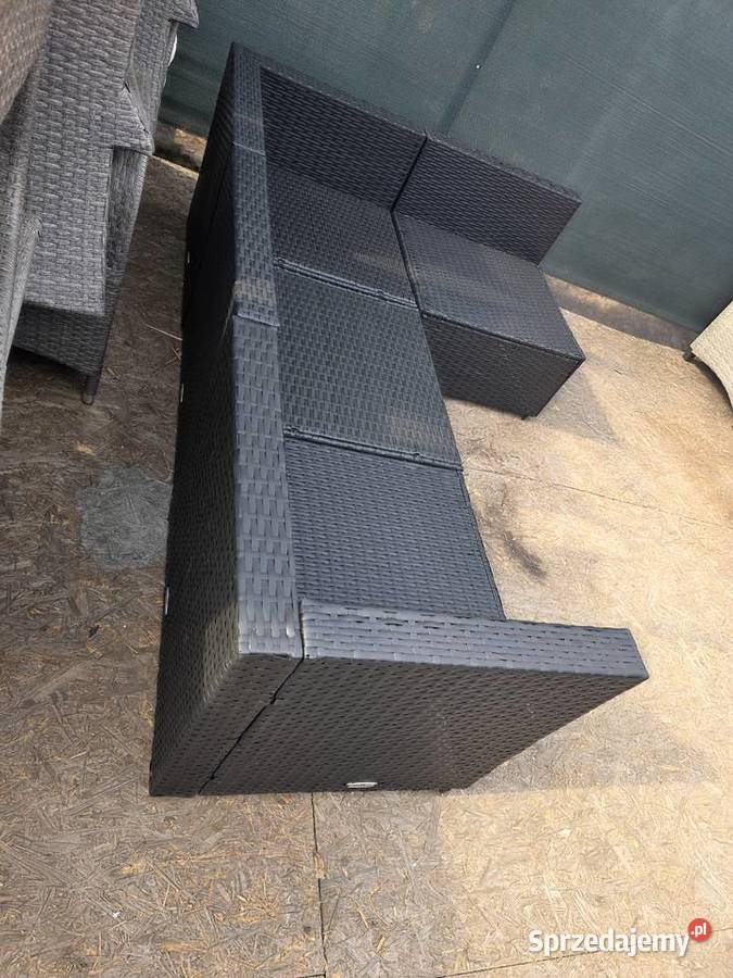 Narożnik do ogrodu vida black meble ogrodowe lubuskie Wschowa