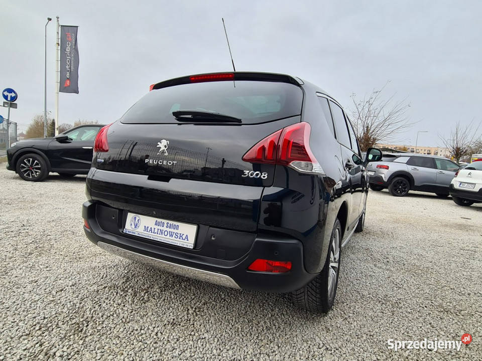 Peugeot 3008 SzklanyDach Navi Kamera HeadUp PDC czarny