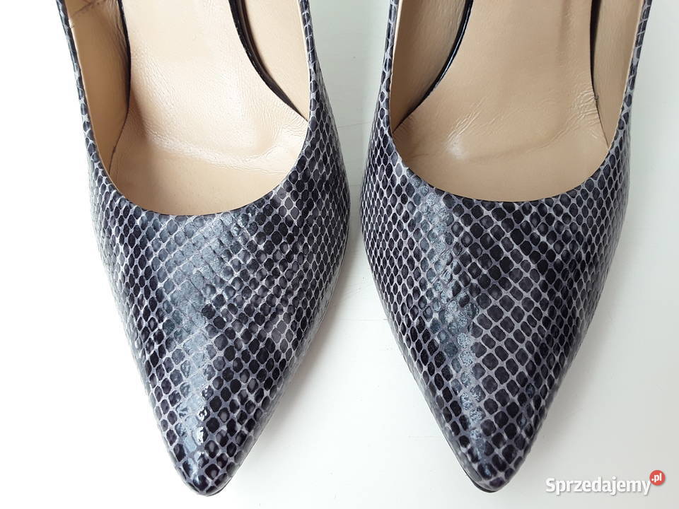 Skórzane lakierowane szpilki r38 Warszawa