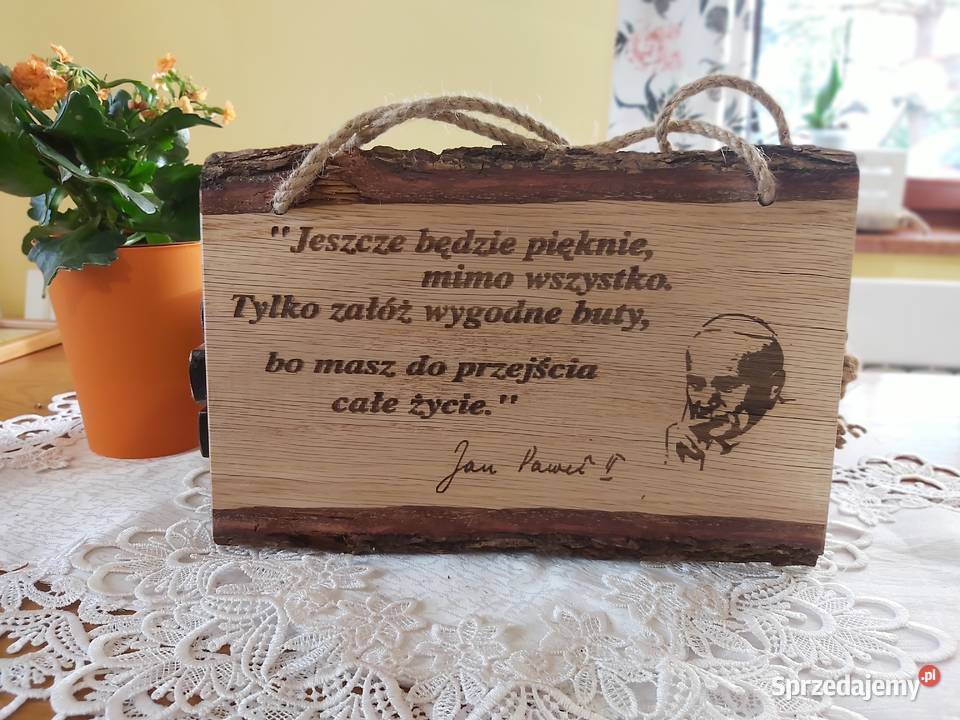 Deseczki ozdobione przywieszka na linie z juty inny kolor Dobrzechów