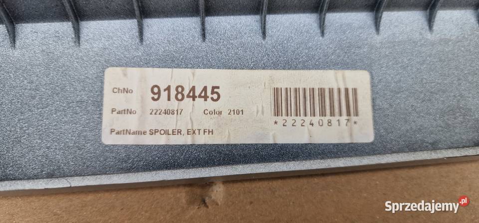 VOLVO FH4 SPOILER POD ZDERZAK ŚRODKOWY 22240817 lubuskie Bieleń sprzedam