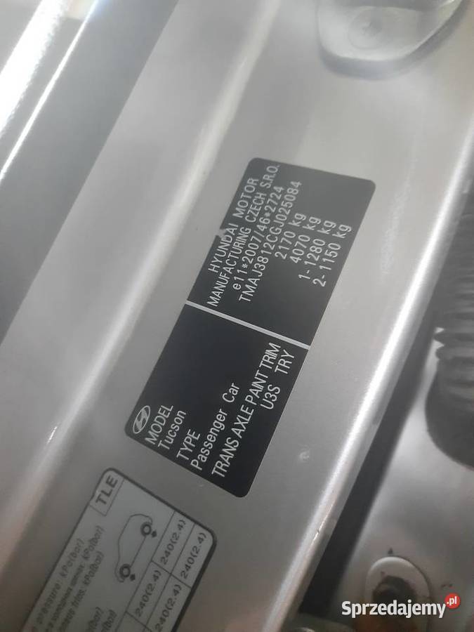 Hyundai Tucson III 16 Turbo benzyna 4x4 AWD gniazdo USB Babice