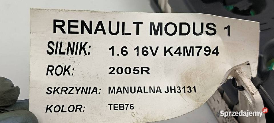 LICZNIK ZEGAR RENAULT MODUS 8200418021D osobowe Pozostałe Lipno