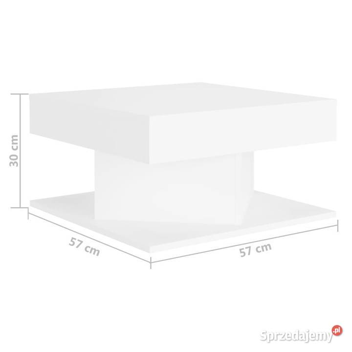 Stolik kawowy biały 57x57x30 materiał Stoły Warszawa