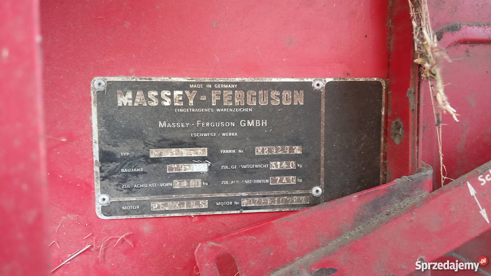 Massey Ferguson 31 kombajn zbożowy MF31 PERKINS