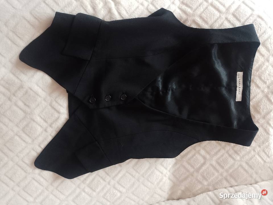 34XS ZARA Czarna kamizelka garniturowa Kraków