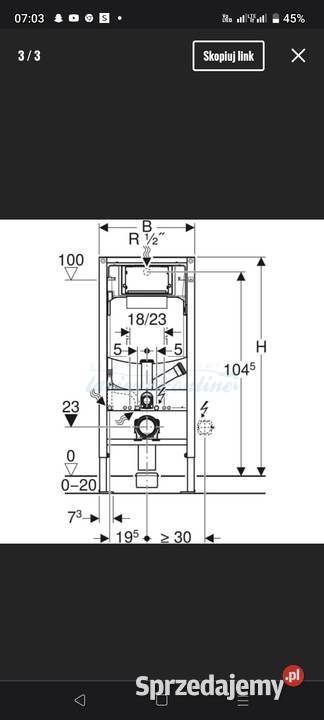 Stelaż podtynkowy geberit wielkopolskie Kłodawa