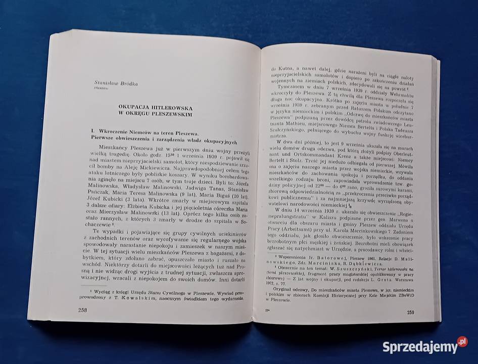 Zbrodnie Hitlerowskie na ziemi kaliskiej w Koźminek sprzedam