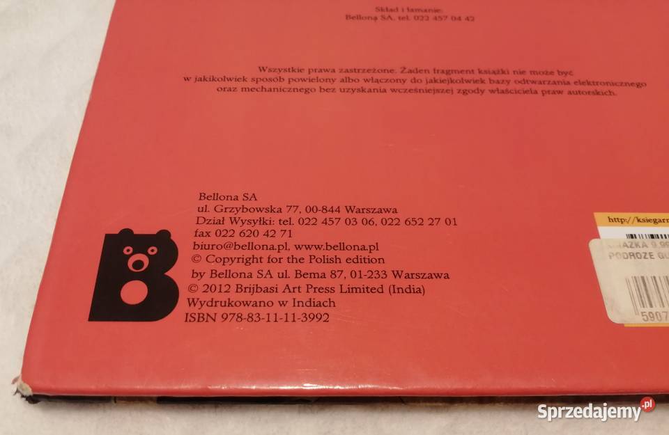 Podróże Guliwera Bellona 2012 Książeczki dzieci Rok wydania 2012 Czeladź