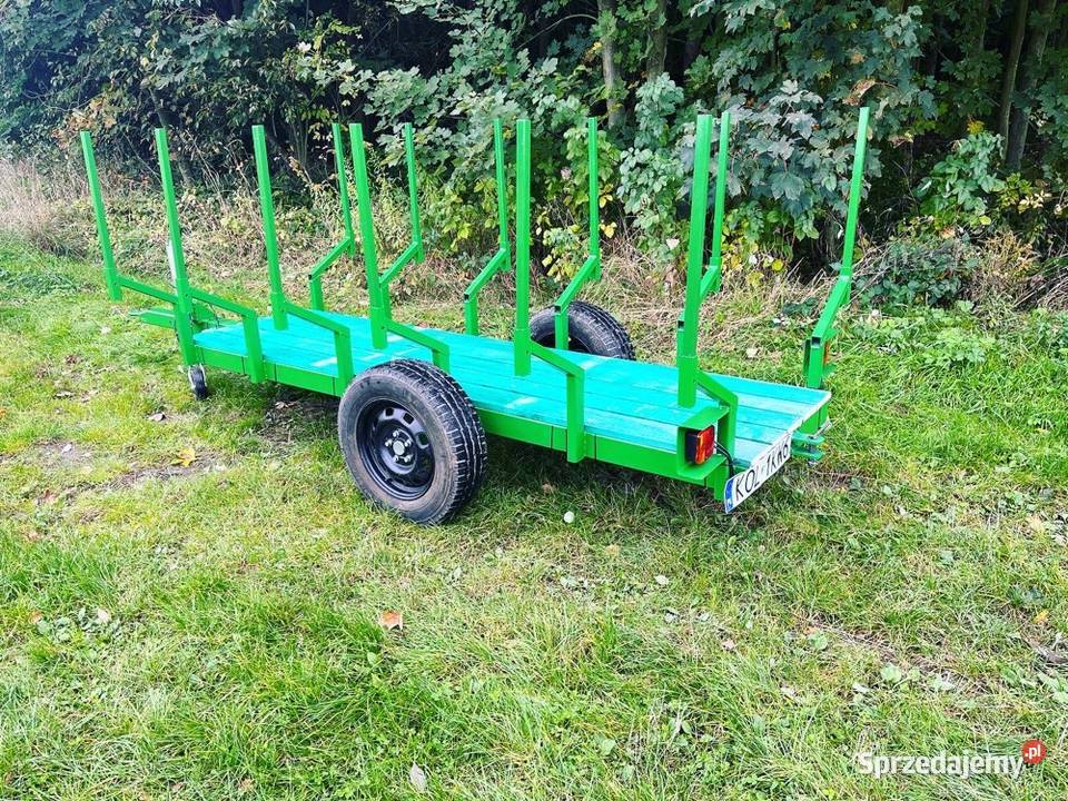 Mała przyczepa leśna do mini ciągnika przyczepka Olkusz sprzedam