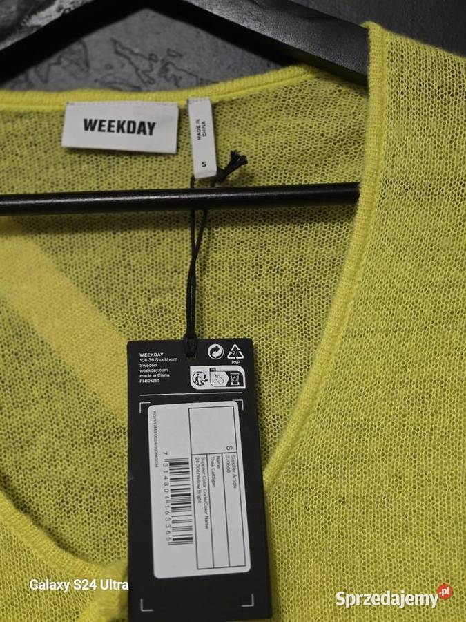 Damski złoty kardigan size S