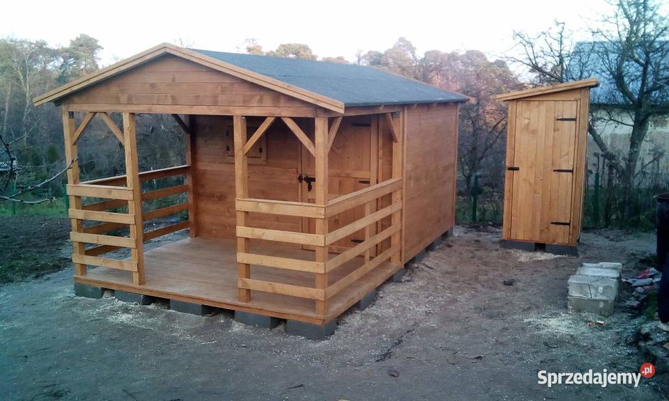 Domek ogrodowy narzędziowy z tarasem 3x3 plus Głogów sprzedam