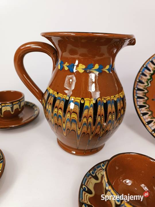 Zestaw naczyń Bułgaria filiżanki dzbanek patera Zielona Góra sprzedam