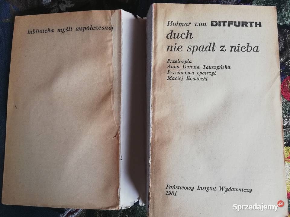 Duch spadł z nieba Hoimar von Ditfurth Kraków