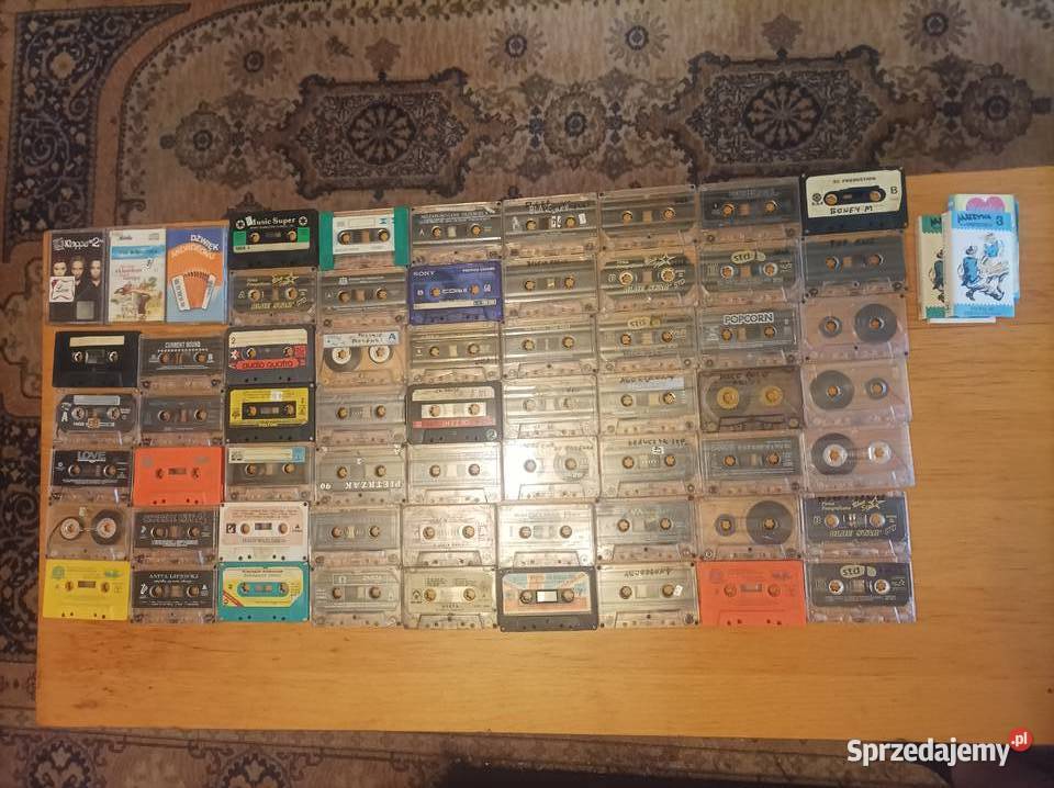 62 Kasety Magnetofonowe nagrywane bez pudełek Olsztyn sprzedam