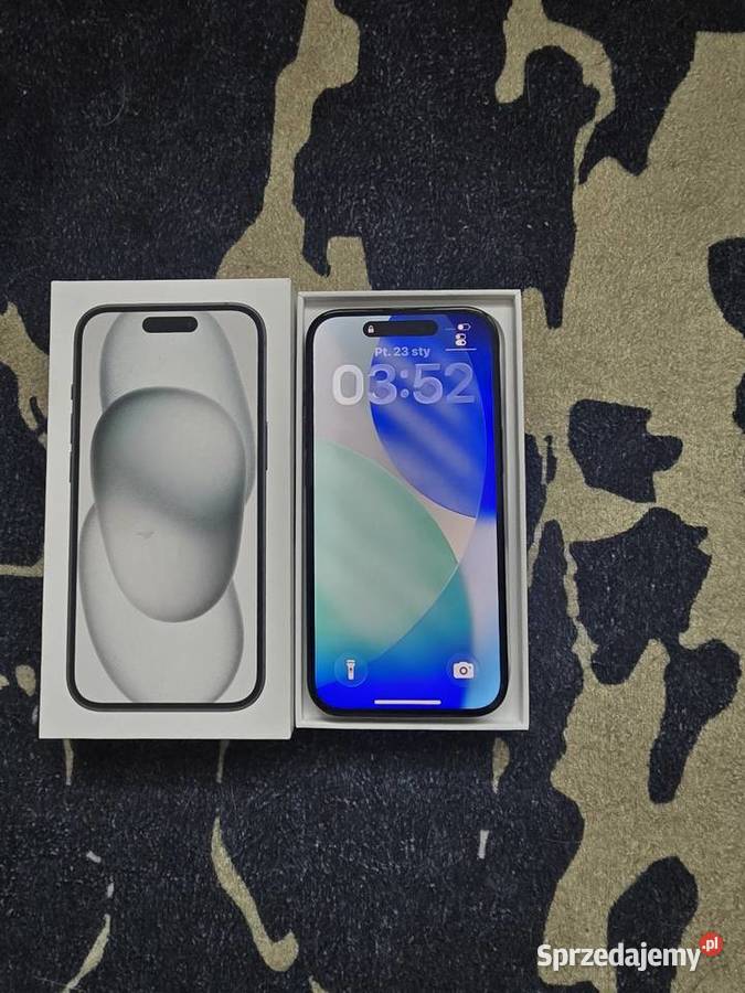 IPhone 15 128Gb Black kondycja 89 stan Nysa