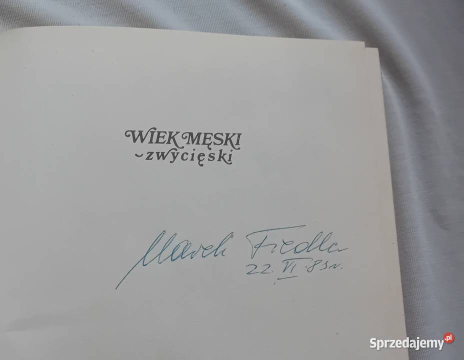 Arkady Fiedler Wiek męski zwycięski Wyd II 1983 Proza i poezja Koźminek