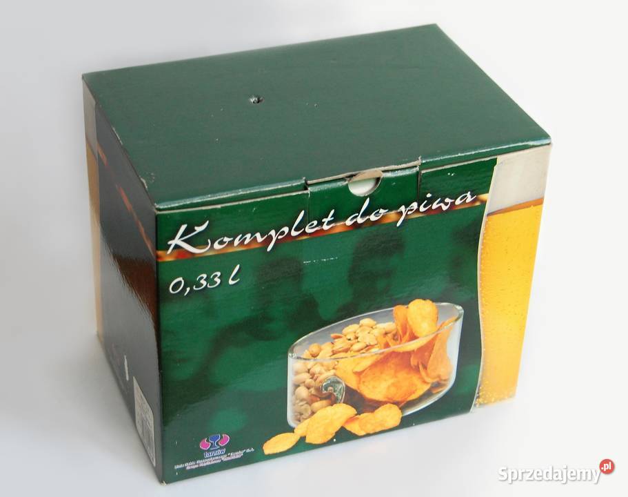 Komplet do piwa 4 kufle 033 l i salaterka Krosno Lublin