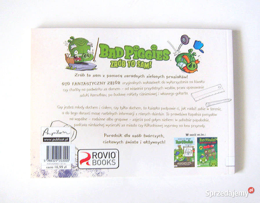 bad piggies książka dzieci zrób to sam książka Książki dla dzieci pomorskie Gdynia