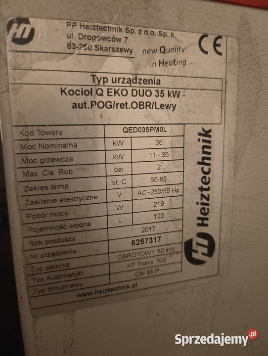 Kocioł Q EKO DUO 35kw Oława sprzedam