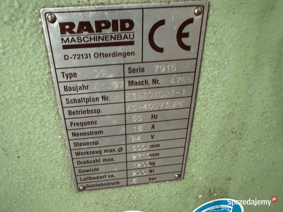 Piła dwugłowicowa do cięcia aluminium pcv RAPID Kalwaria Zebrzydowska