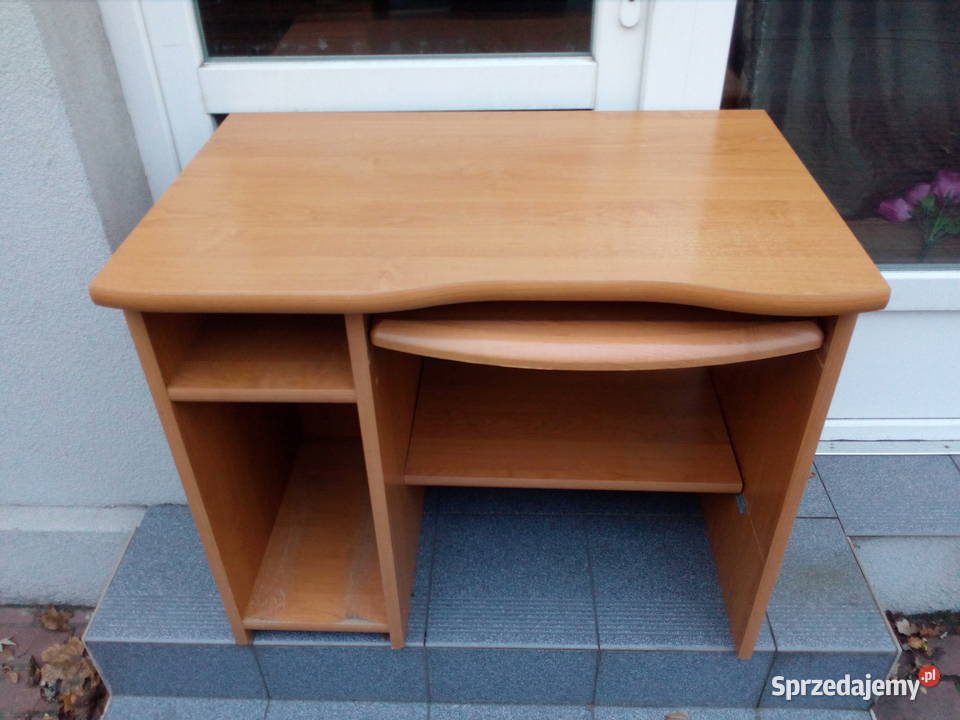 Biurko komputerowe z nadstawką Myszków sprzedam