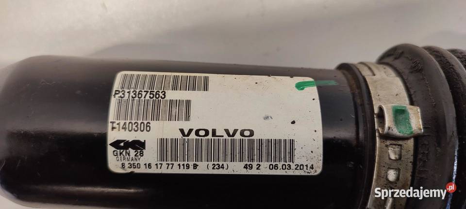 VOLVO XC60 PÓŁOŚ PRAWY PRZÓD 31367563 osobowe Półosie dolnośląskie