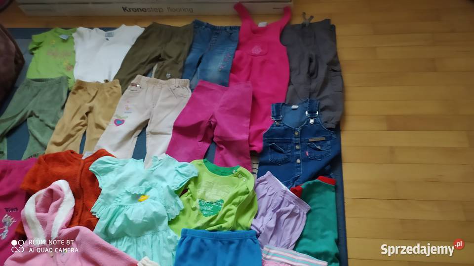 ubrania dziewczęce rozmiar 86 92 paka ubrań 86 Poznań sprzedam