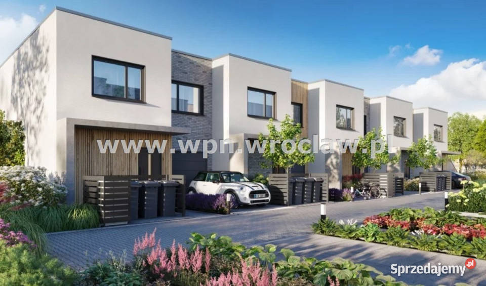 Dom szeregowy Wrocław 1217m2 do wykończenia