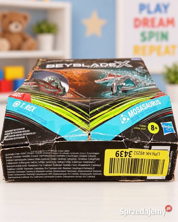 Beyblade X Jurassic World TRex vs Mosasaurus Przeźmierowo