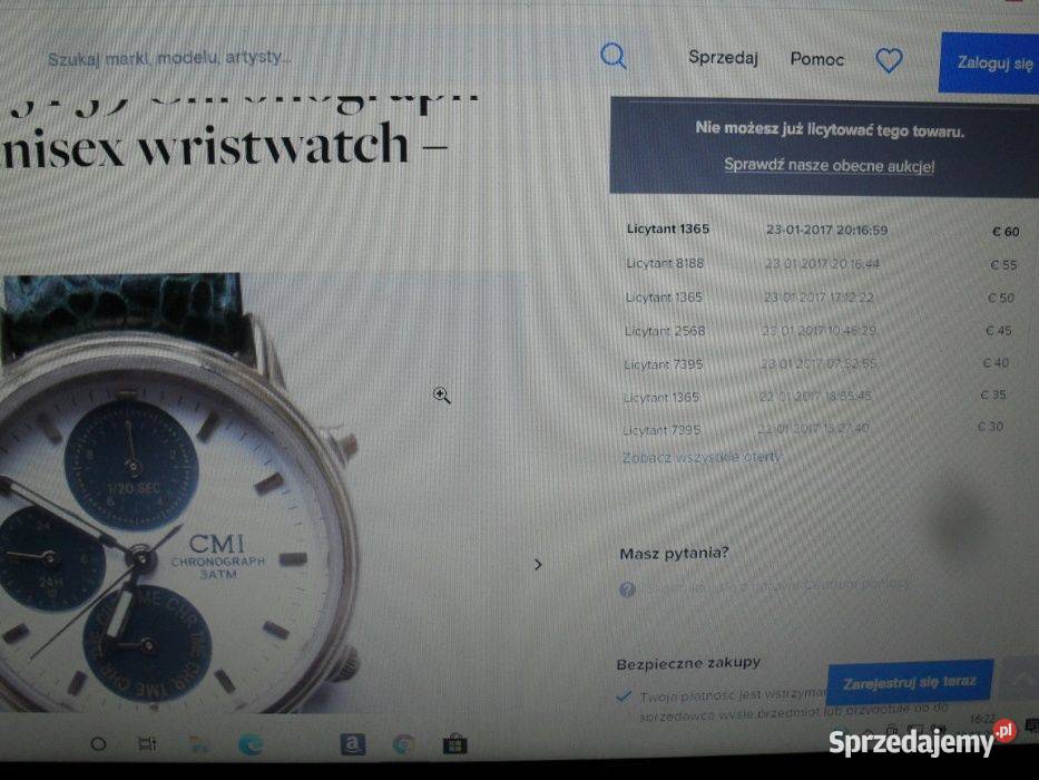 Super Zegarek CMI 3 ATM Seiko Chronograf dolnośląskie Oława