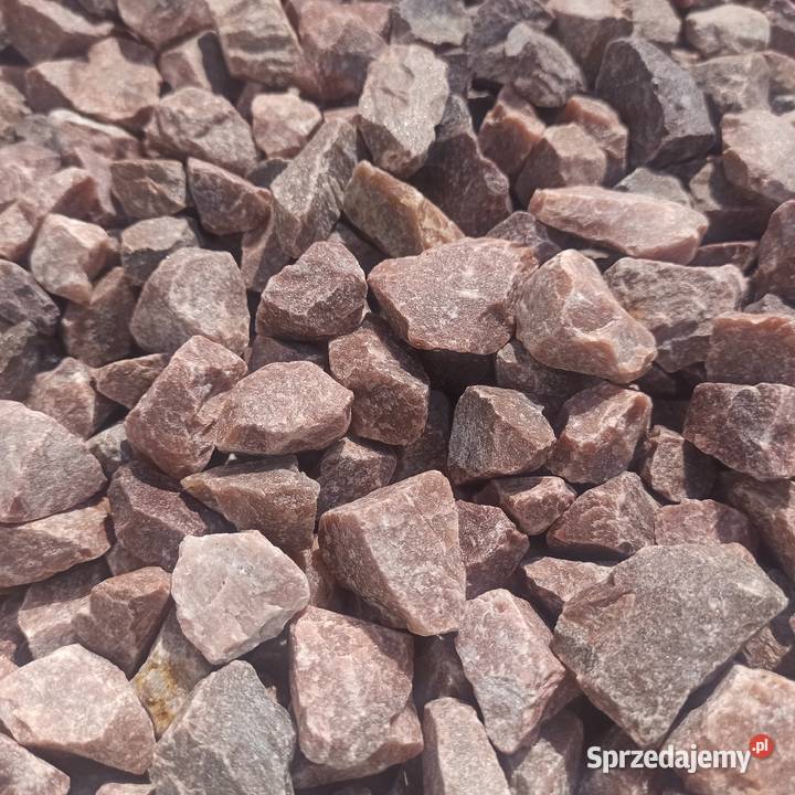 Grys czerwony Kwarcowy kamień czerwony brązowy Żwir i kamienie