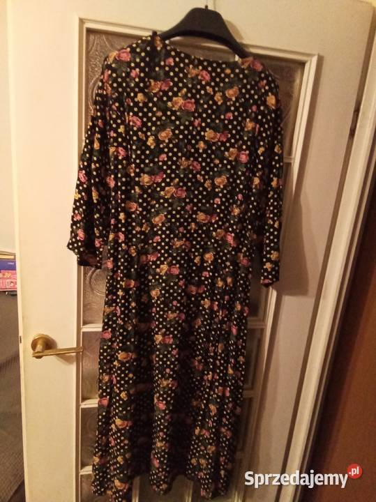 sukienka firmy AMP w róże Vintage kolorowy Warszawa