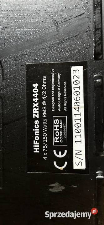 Wzmacniacz HIFONICS ZEUS ZRX4404 Wzmacniacze Toruń sprzedam