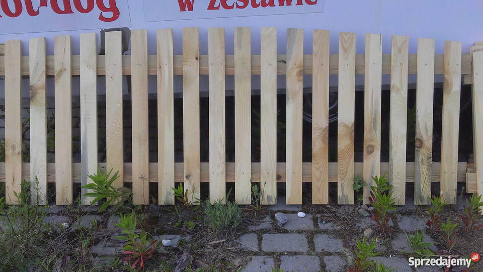 Drewniany Płot sztachetowy 2 m kujawsko-pomorskie