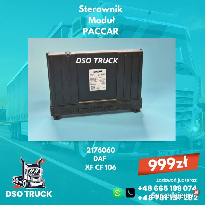 Sterownik Modul VECU PACCAR 2176060 DAF XF CF ciężarowe Zawichost