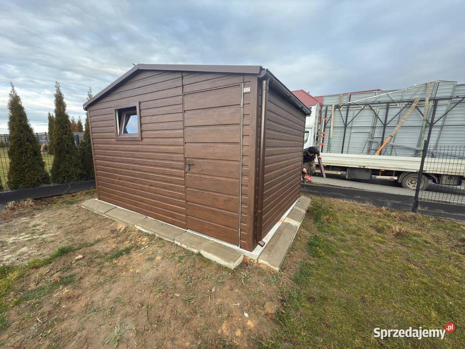 Garaż Blaszany domek ogrodowy 7x4 profil obróbka 28m2 Chełm